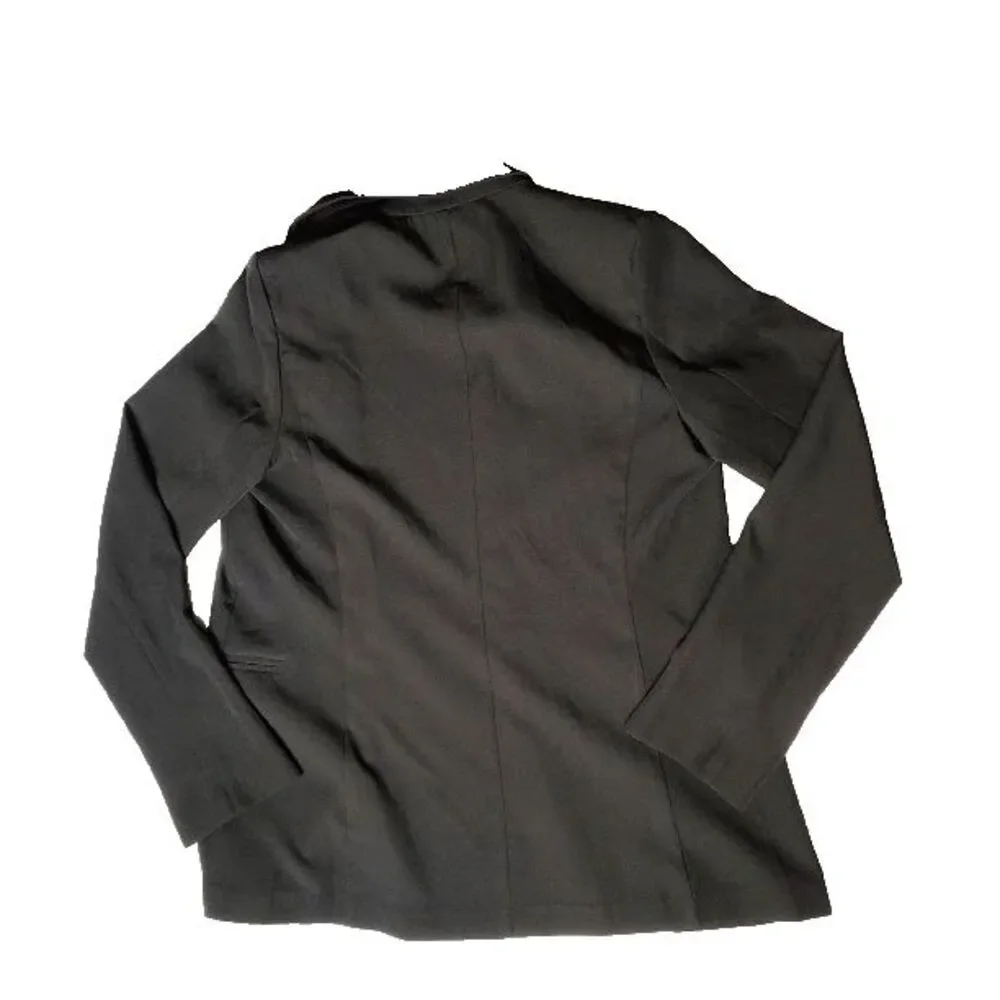 Womens Miss Avenue Black Blazer M Lightweight Polyester Spandex Elastano - Picture 2 of 5